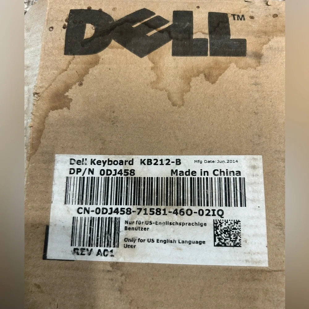 Dell KB212 B Wired Keyboard NEW‎